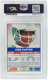 Cris Carter autographed 1989 Score Rookie Football Card #73 (PSA- Auto Grade 10)