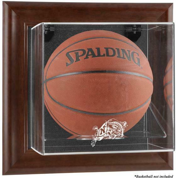 Navy Midshipmen Brown Framed Wall-Mountable Basketball Display Case - Fanatics