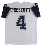 Dak Prescott Authentic Signed Alternate Color Rush White Pro Style Jersey BAS W