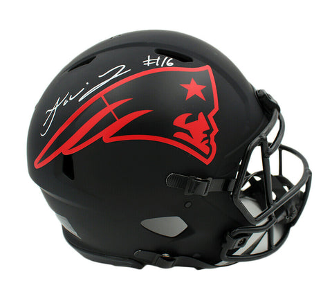 Jakobi Meyers Signed New England Patriots Speed Authentic Eclipse NFL Helmet