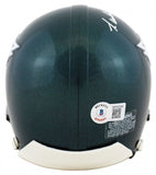 Randall Cunningham Signed Philadelphia Eagles Mini Helmet (Beckett) Pro Bowl QB