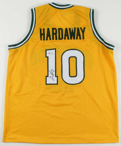 Tim Hardaway Signed Chicago's Carver H/S Jersey (PSA COA) Warriors, Heat, Mavs