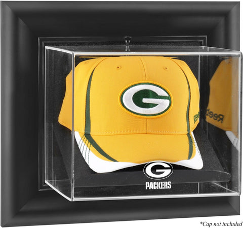 Packers Black Framed Wall-Mountable Cap Logo Display Case-Fanatics
