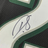 FRAMED Autographed/Signed DARIUS SLAY JR 33x42 Philadelphia Black Jersey JSA COA