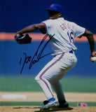 Doc Gooden Autographed NY Mets 8x10 Pitching Photo- MLB Authenticated *Black