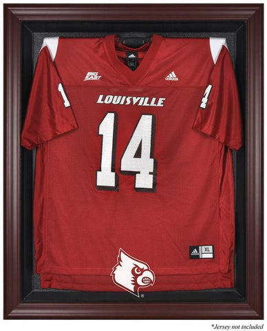 Louisville Cardinals Mahogany Framed Logo Jersey Display Case