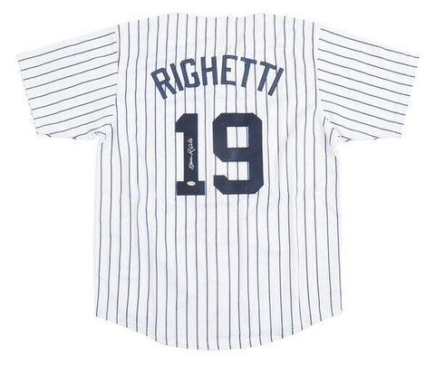 Dave Righetti New York Yankees Signed Pistirred Jersey (JSA COA) 2xAll-Star P