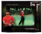 TIGER WOODS Autographed "Approach" 16" x 20" Shadowbox Display UDA