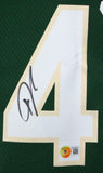 Giannis Antetokounmpo Autographed Mil. Bucks Green Swingman Jersey-BeckettW Holo