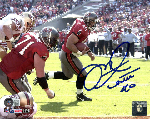 Mike Alstott Autographed/Signed Tampa Bay Buccaneers 8x10 Photo BAS 32522