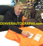 John Elway Autographed/Signed Denver Broncos Size XL Orange Jersey BAS 22887