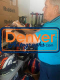 John Elway Autographed Denver Broncos Authentic Speed Helmet BAS 32133