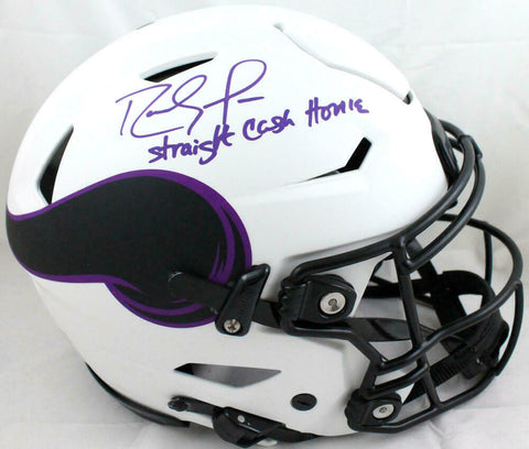 Randy Moss Autographed Vikings F/S Lunar SpeedFlex Helmet W/SCH-Beckett W Holo