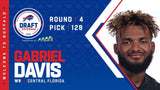 Gabriel Davis Signed Buffalo Bill Jersey (PSA COA) 2020 Draft Pck / His Rookie #