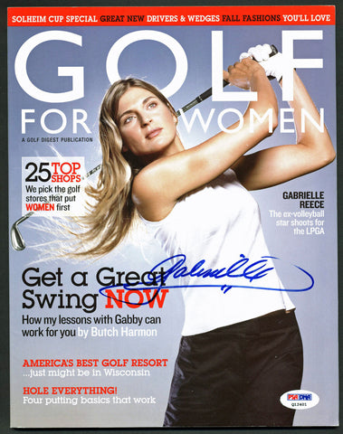 Gabrielle Reece Authentic Signed 2002 Golf For Women Magazine PSA/DNA #Q12401