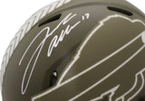 Josh Allen Autographed Buffalo Bills Authentic Salute Helmet Beckett 38742