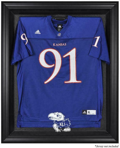 Kansas Jayhawks Black Framed Logo Jersey Display Case - Fanatics Authentic