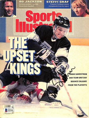 Tomas Sandstrom Signed L.A. Kings Sports Illustrated Cover BAS AA21684