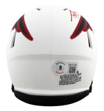 Patriots Ty Law Authentic Signed Alternate Lunar Speed Mini Helmet BAS Witnessed