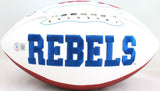 DK Metcalf/AJ Brown Autographed Ole Miss Rebels Logo Football - Beckett W Holo