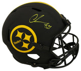 Chase Claypool Autographed Pittsburgh Steelers F/S Eclipse Helmet BAS 29369