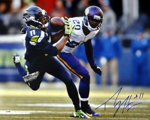 PERCY HARVIN AUTOGRAPHED SIGNED 16X20 PHOTO SEATTLE SEAHAWKS PSA/DNA 71582