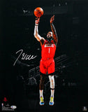 John Wall Signed Houston Rockets 16x20 FP Photo Red Jersey- Beckett Witness *Wh