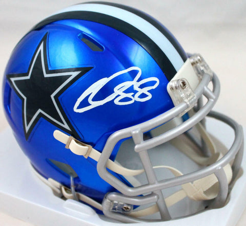 CeeDee Lamb Autographed Dallas Cowboys Flash Speed Mini Helmet *Front -Fanatics