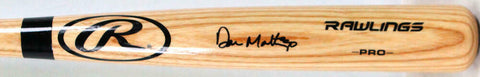 Don Mattingly Autographed Blonde Rawlings Pro Baseball Bat-Beckett W Hologram