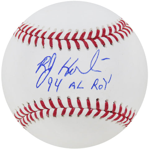 Bob Hamelin Signed Rawlings Official MLB Baseball w/94 AL ROY - (SCHWARTZ COA)