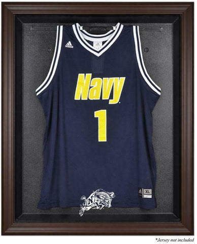 Navy Midshipmen Brown Framed Logo Jersey Display Case - Fanatics Authentic
