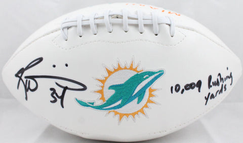 Ricky Williams Autographed Miami Dolphins Logo Football W/ Insc - JSA W