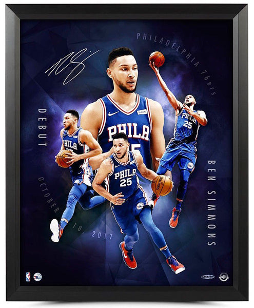 BEN SIMMONS Autographed "Inauguration" 16 x 20 Framed Photograph UDA