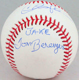 Charlie Sheen Corbin Bernsen Autographed Rawlings OML Baseball w/ insc- JSA W