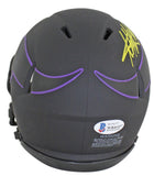 Vikings Adrian Peterson Authentic Signed Eclipse Speed Mini Helmet BAS Witnessed