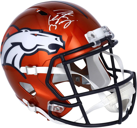 Peyton Manning Denver Broncos Signed Riddell Flash Speed Helmet