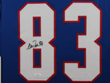ANDRE REED (Bills blue SKYLINE) Signed Autographed Framed Jersey JSA