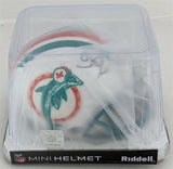 O.J. McDuffie Signed Miami Dolphin Mini Helmet (JSA COA) NFL Receptions Ldr 1998