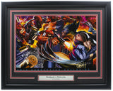 Greg Horn Signed Framed 13x19 Deadpool VS Wolverine Limited Edition Litho BAS