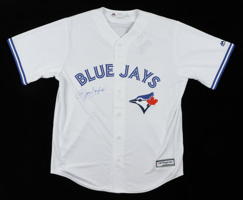Jesse Barfield Signed Toronto Blue Jays Custom On Field Style Jersey (JSA COA)