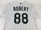 Luis Robert Signed Chicago White Sox Nike MLB Replica Pinstripe Jersey (Beckett)