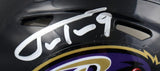 Justin Tucker Autographed Baltimore Ravens Speed Mini Helmet- Beckett W Hologram