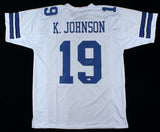Keyshawn Johnson Signed Dallas Cowboys Jersey (Beckett COA) 3xPro Bowl W.R.