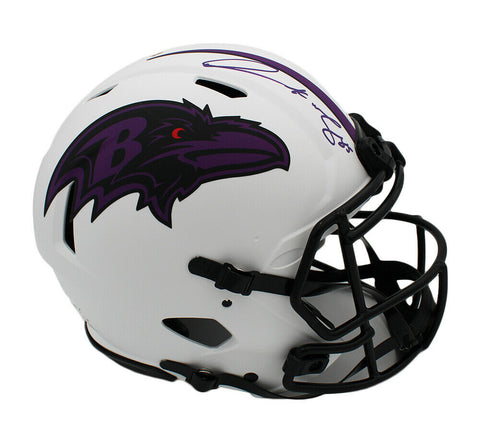 Derrick Mason Signed Baltimore Ravens Speed Authentic Lunar NFL Helmet