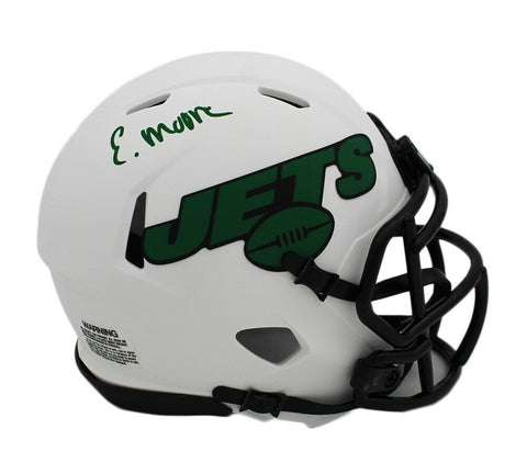 Elijah Moore Signed New York Jets Speed Lunar NFL Mini Helmet