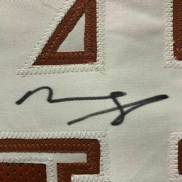 FRAMED Autographed/Signed MOHAMED MO BAMBA 33x42 Texas Orange Jersey J –  Super Sports Center