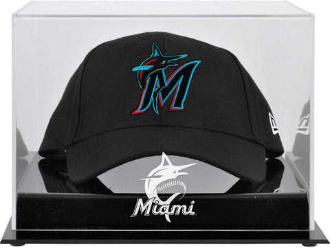 Miami Marlins Acrylic Cap 2019 Logo Display Case - Fanatics
