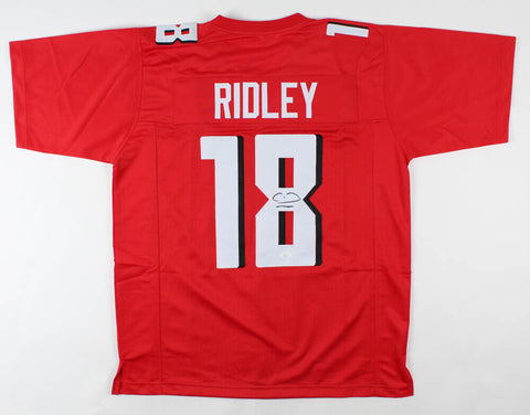 Calvin Ridley Signed Falcons Red Jersey (JSA COA) Atlanta 1st Rd Pick 2018 Draft