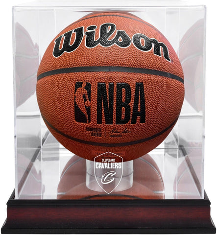 Cleveland Cavaliers Mahogany Logo Basketball Display Case