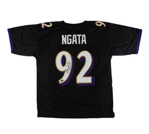 Haloti Ngata Signed Baltimore Custom Black Jersey